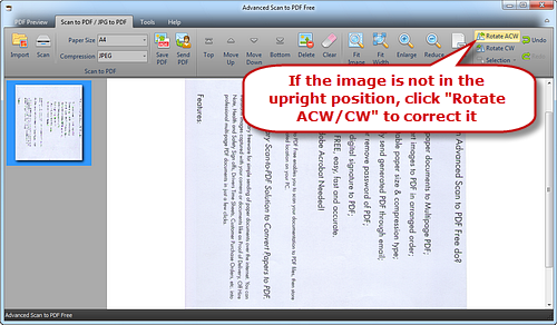 How to Rotate Scanned Document? – Advanced Scan to PDF Free